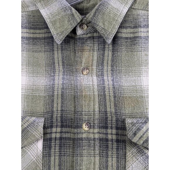 Vintage Wrangler Rugged Wear Thermal Lined Flannel Shirt Jacket Shacket Mens Lrg - Picture 5 of 15